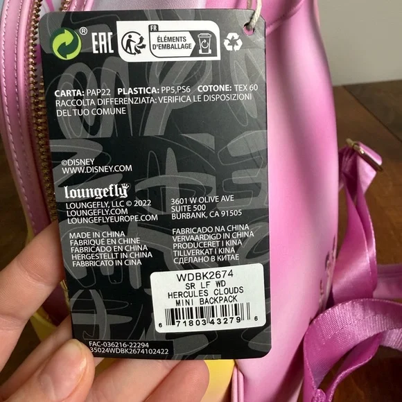 Hercules Loungefly mini backpack NWT - Picture 10 of 10